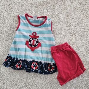 Nautical Kids Matching Set - Blue and Red